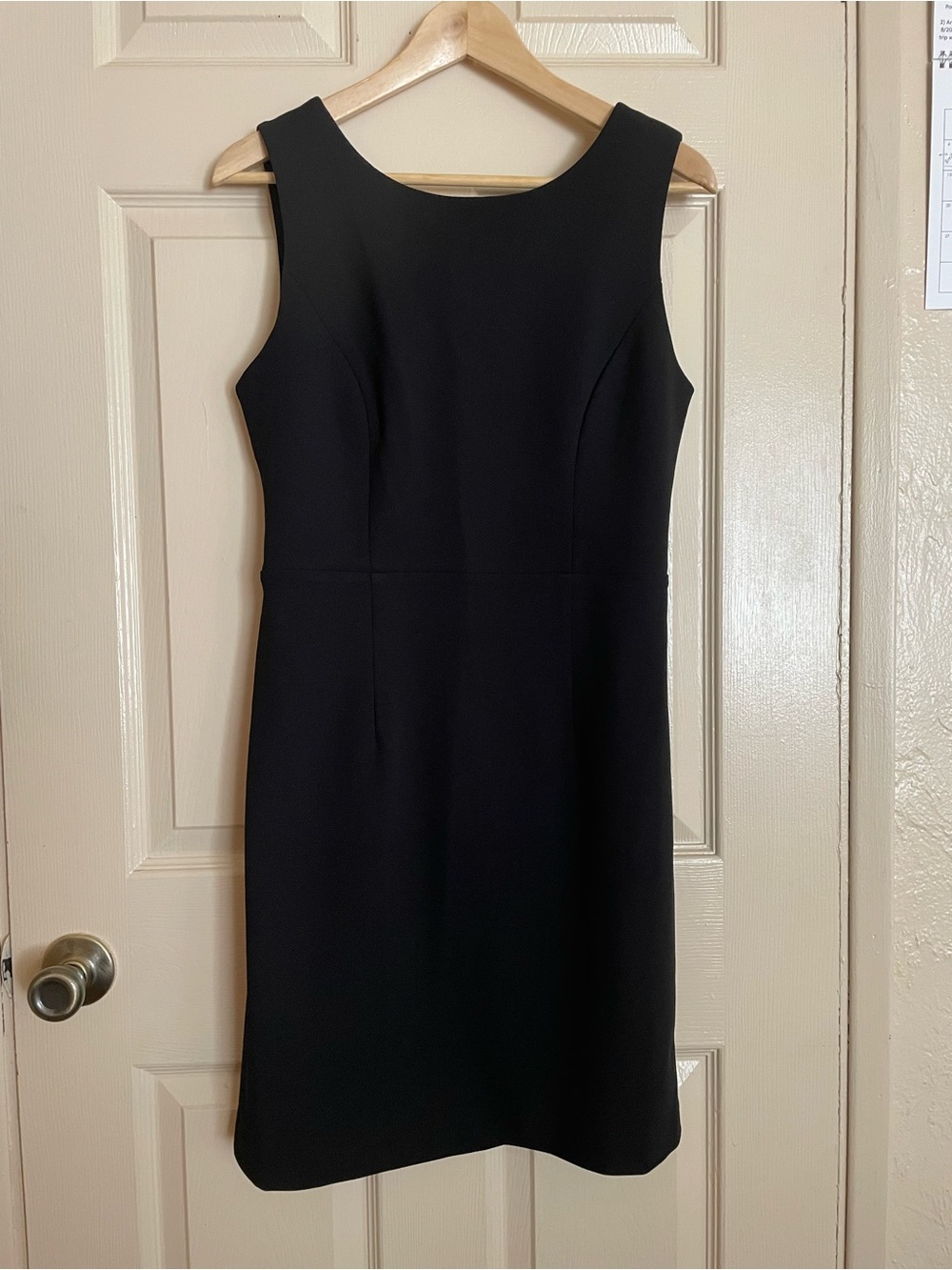 Betsey Johnson Black Sleeveless Sheath Dress